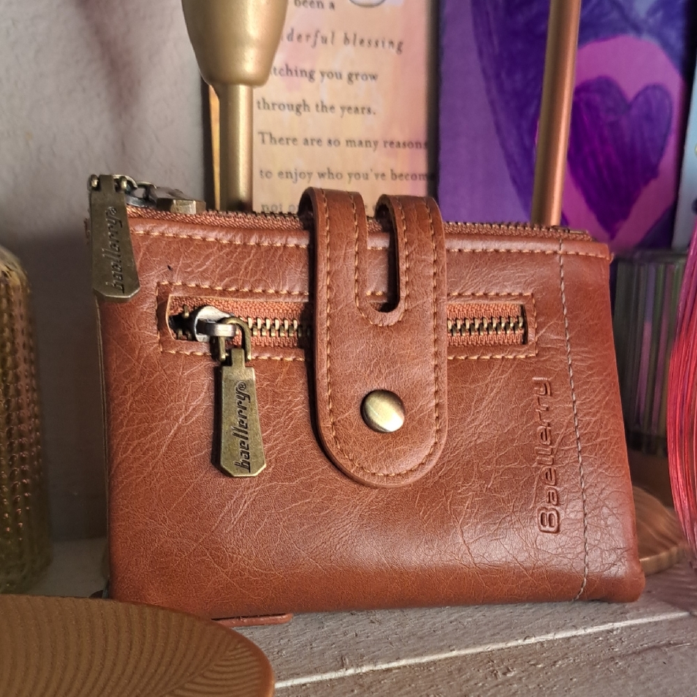 Private Label Brown Leather Wallet